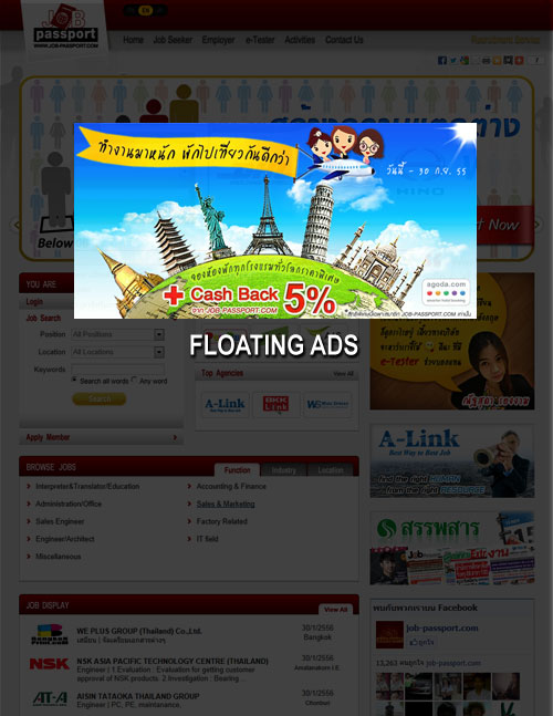 Floating Ads